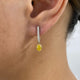 Diamond Dangle Earrings 1.2 ct White Gold