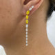 Diamond Drop Earrings 4.8 ct White Gold