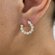 Diamond Hoop Earrings 1.9 ct Yellow Gold