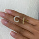 Diamond Hoop Earrings 1.9 ct Yellow Gold
