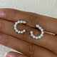 Diamond Hoop Earrings 1.9 ct White Gold