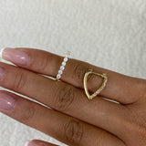 Diamond Hoop Earrings 0.7 ct Yellow Gold