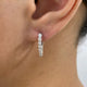 Diamond Hoop Earrings 0.7 ct White Gold