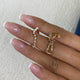 Diamond Threader Earrings 1.2 ct Rose Gold