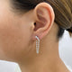 Diamond Threader Earrings 1.2 ct White Gold