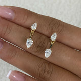 Diamond Jacket Earrings 1.8 ct Yellow Gold
