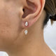 Diamond Jacket Earrings 1.9 ct Rose Gold