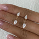 Diamond Jacket Earrings 1.9 ct Rose Gold