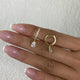 Diamond Dangle Earrings 1.2 ct Yellow Gold
