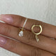 Diamond Dangle Earrings 1.2 ct Yellow Gold