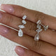 Diamond Dangle Earrings 3.5 ct White Gold