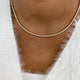 Diamond Tennis Necklace 2.7 ct Yellow Gold