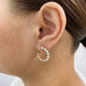 Diamond Hoop Earrings 1.8 ct Yellow Gold