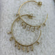 Diamond Hoop Earrings 1.8 ct Yellow Gold