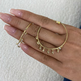 Diamond Hoop Earrings 1.8 ct Yellow Gold
