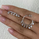 Diamond Hoop Earrings 1.6 ct White Gold