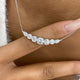 Diamond Pendant Necklace 3.3 ct White Gold