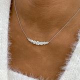 Diamond Pendant Necklace 3.3 ct White Gold