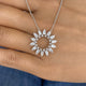 Diamond Pendant Necklace 1.6 ct White Gold