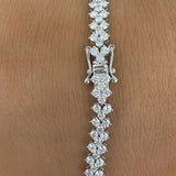 Diamond Tennis Bracelet 8.4 ct White Gold