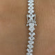 Diamond Tennis Bracelet 8.4 ct White Gold