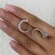 Diamond Hoop Earrings 1.8 ct White Gold