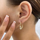 Diamond Hoop Earrings 1.4 ct Yellow Gold