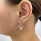 Diamond Hoop Earrings 1.4 ct White Gold