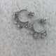 Diamond Hoop Earrings 1.4 ct White Gold