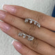 Diamond Hoop Earrings 1.4 ct White Gold