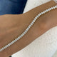 14K Yellow Gold Bracelet, Round Cut Diamond Tennis Bracelet, 3.7ct E/VVS2 Lab Created Diamond, Eco Friendly Diamond, Birthday Gift