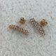 Diamond Climber Earrings 1.9 ct Rose Gold