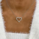 Diamond Pendant Necklace 1.6 ct White Gold
