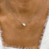 Diamond Pendant Necklace 1.5 ct White Gold