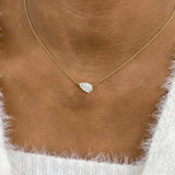 Diamond Pendant Necklace 1.5 ct Yellow Gold