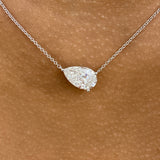 Diamond Pendant Necklace 3 ct White Gold