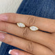 Diamond Stud Earrings 2 ct Yellow Gold