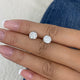 Diamond Stud Earrings 2 ct White Gold