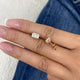 Diamond Stud Earrings 2 ct Rose Gold
