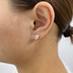 Diamond Stud Earrings 2 ct Rose Gold