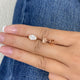 Diamond Stud Earrings 2 ct Rose Gold