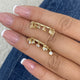 Diamond Hoop Earrings 1.6 ct Yellow Gold