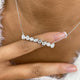 Diamond Pendant Necklace 2.1 ct White Gold