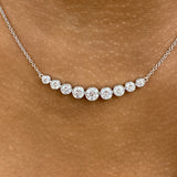 Diamond Pendant Necklace 1.6 ct White Gold