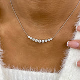 Diamond Pendant Necklace 1.6 ct White Gold