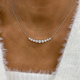 Diamond Pendant Necklace 1.6 ct White Gold