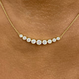 Diamond Pendant Necklace 1.6 ct Yellow Gold