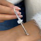 Diamond Bangle Bracelet 0.5 ct White Gold