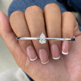 Diamond Bangle Bracelet 0.5 ct White Gold