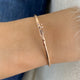 Diamond Bangle Bracelet 0.5 ct Rose Gold